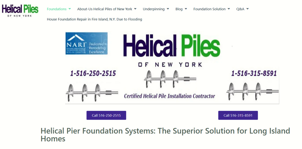 Helical Piles of NY