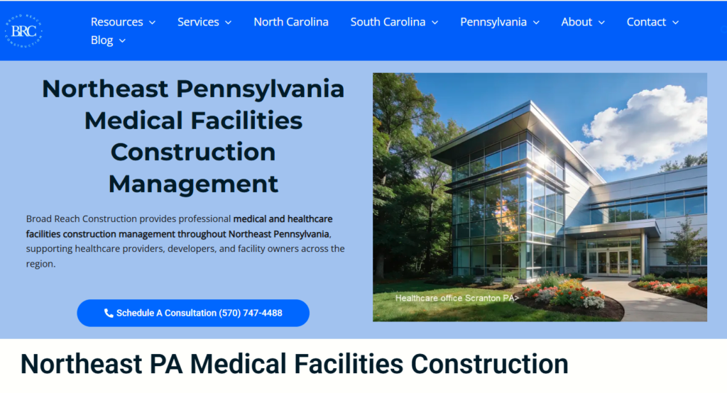 Northeast Pennsylvania Medical Facilities Construction